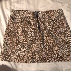 BDG Cheetah Denim skirt